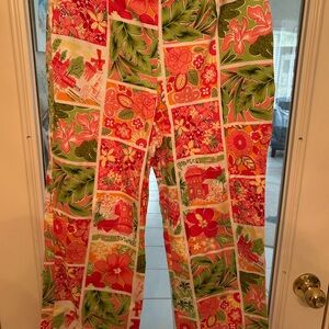 Colorful Floral Patchwork Pants